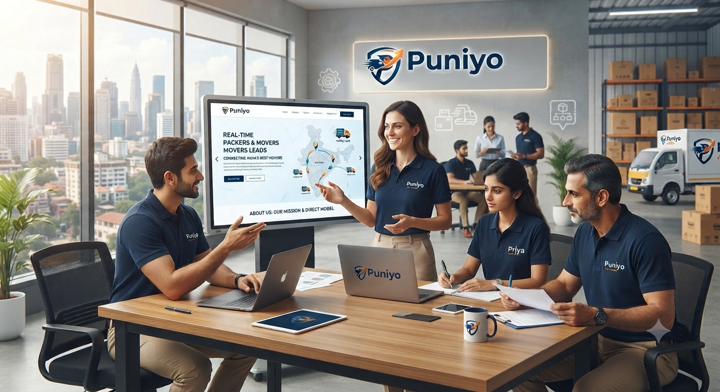 Puniyo — connecting customers with verified packers and movers across India